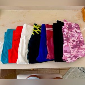 Set of 8 - Ryderwear and Fabletics Leggings sz M